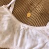 IMG_9638 Brassière Douceur Automnale détails tissu coton pointelle blanc et nœud satin